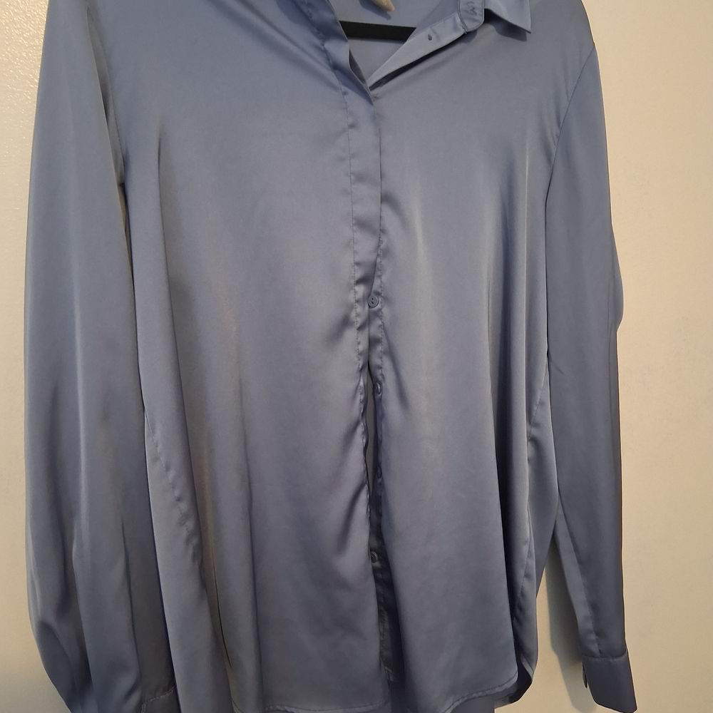 Elegant Blue Women's Top